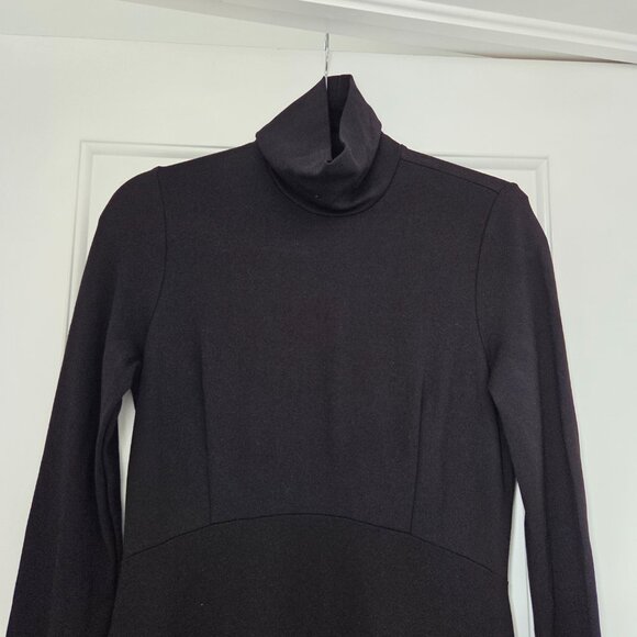 Seraphine Vanessa roll neck long sleeve maternity luxurious Black dress. Size 8 - Picture 2 of 6